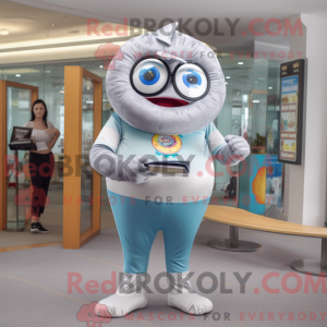Sølv smultring maskot drakt...