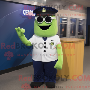 Navy Celery mascot costume...