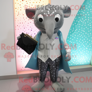 Gray Stingray mascot...