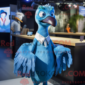 Blue Dodo Bird mascot...