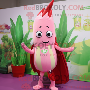 Rosa selleri maskot kostyme...