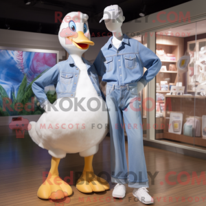 Swans maskot drakt-karakter...