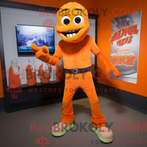 Orange Zombie maskot...