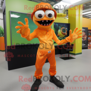 Orange Zombie maskot...