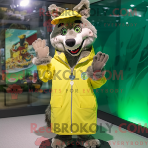 Olive Wolf mascot costume...