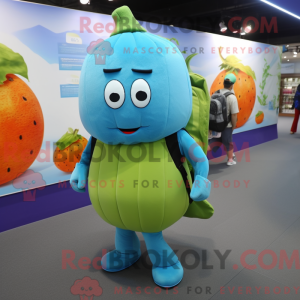 Blue Melon mascot costume...