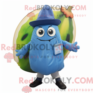 Blue Melon mascot costume...