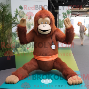 Brown Orangutan mascot...