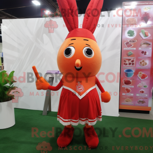 Rød gulerod maskot kostume...