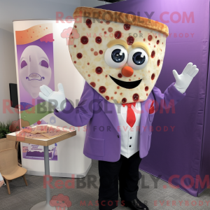 Lavender Pizza Slice mascot...