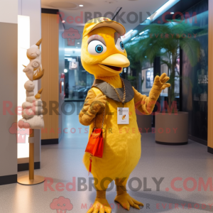 Gold Woodpecker mascot...