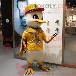 Gold Woodpecker mascot...