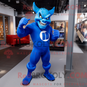 Blue Devil mascot costume...
