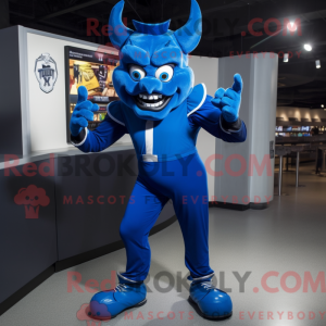 Blue Devil mascot costume...