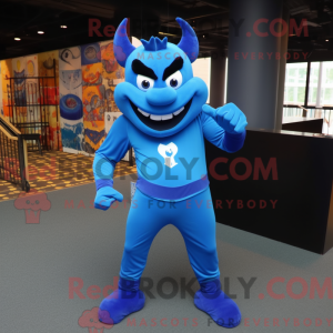 Blue Devil mascot costume...