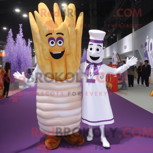 Purple French Fries mascot...