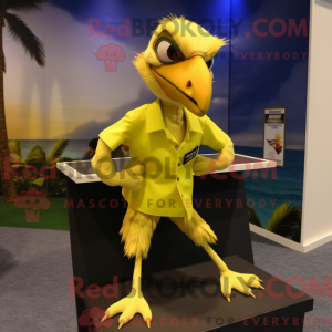 Gul Archaeopteryx maskot...