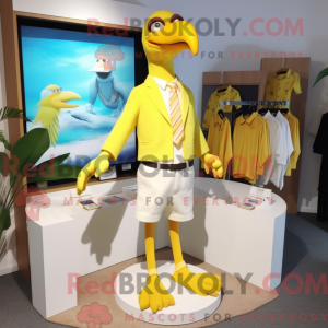 Personaggio mascotte giallo...