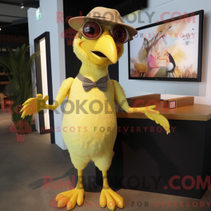 Gul Archaeopteryx maskot...