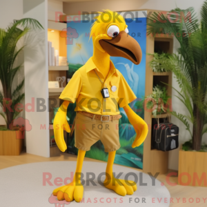 Gul Archaeopteryx maskot...