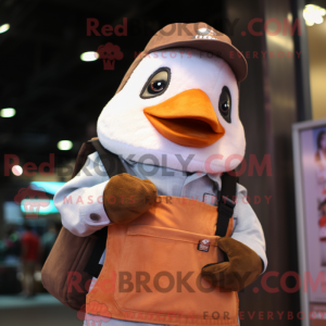 Rust Penguin mascot costume...