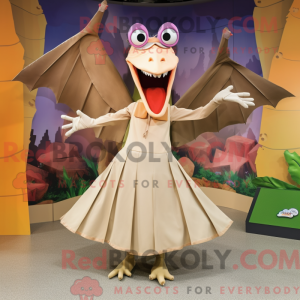 Tan Pterodactyl maskot...
