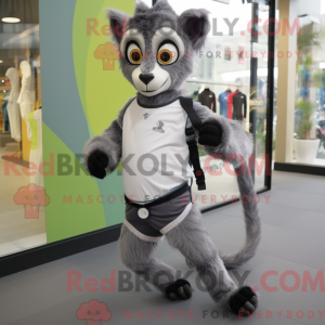 Gray Lemur mascot costume...