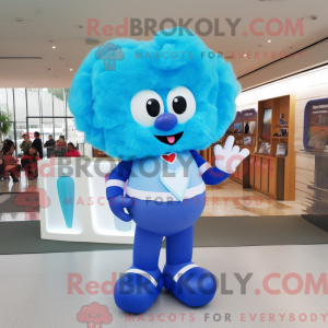 Blue Heart mascot costume...