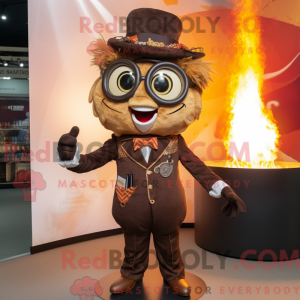 Brown Fire Eater mascot...