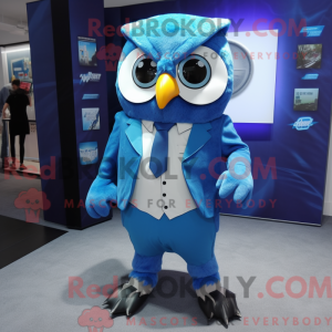 Blue Owl mascot costume...