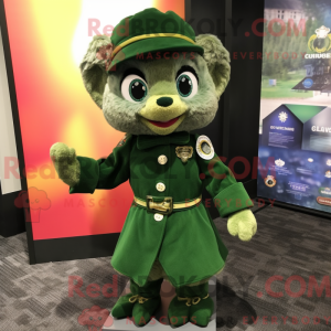 Green Beret mascot costume...