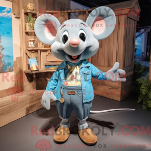 Maskotka Cyan Mouse w...