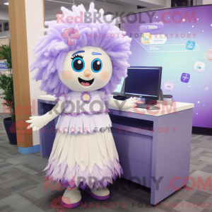 Lavendel Computer maskot...
