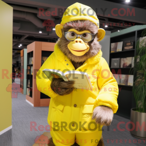 Citrongul chimpanse maskot...