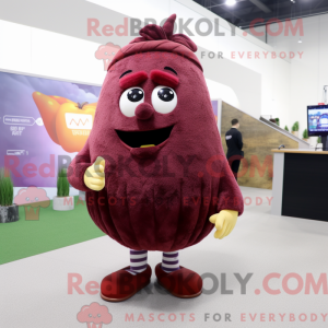 Maroon Potato mascot...