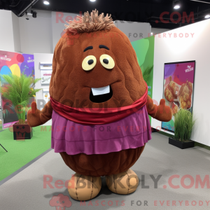 Maroon Potato mascot...