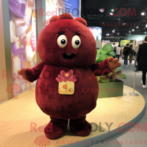 Maroon Potato mascot...