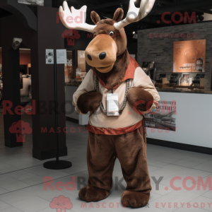 Rust Moose mascot costume...