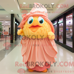 Peach Betta Fish mascot...