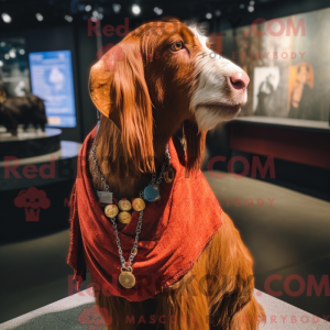 Rust Boer Goat maskot...