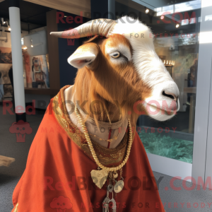 Rust Boer Goat mascot...