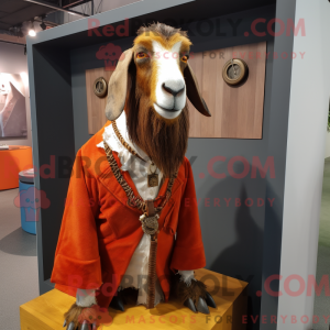 Rust Boer Goat mascot...