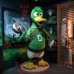 Grøn Dodo Bird maskot...