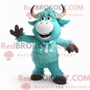 Costume mascotte de Cyan...