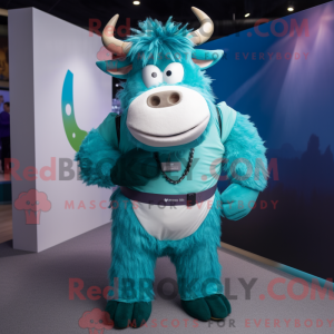 Postava maskota Cyan Yak...