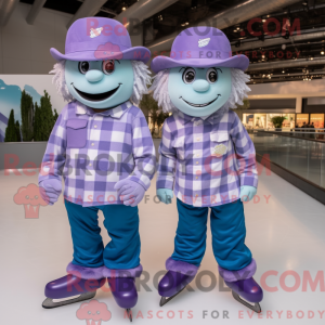 Lavendel paar schaatsen...