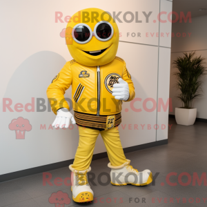 Yellow Raspberry mascot...