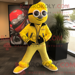 Yellow Raspberry mascot...