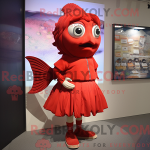 Red Tuna mascot costume...