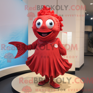 Red Tuna mascot costume...